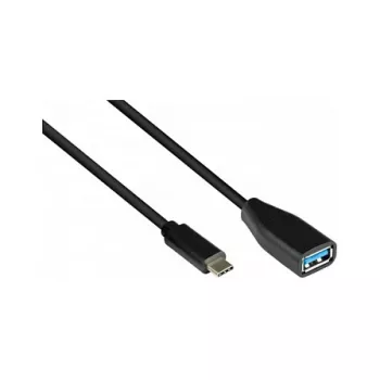 Good Connections 2811-OTG USB-C uz USB-A kabelis, 0,1 m, USB 3.2 Gen 1, 5 Gbit/s, melns