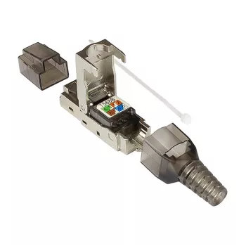 Good Connections GC-N0147 - RJ-45 savienotājs - Melns/Sudrabs/Caurspīdīgs - Vīrišķais - Taisns - Cat6a - S/UTP (STP)