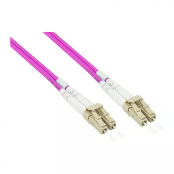 Alcasa LW-P820LC4 optiskās šķiedras kabelis 20 m LC/UPC OM4 Cappuccino - Violet - White (LW-P820LC4)