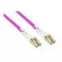Alcasa LW-P820LC4 optiskās šķiedras kabelis 20 m LC/UPC OM4 Cappuccino - Violet - White (LW-P820LC4)