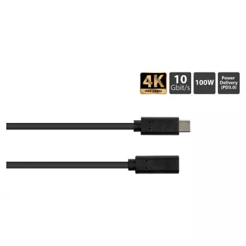 Good Connections GC 2831-CV005S - USB 3.1 kabelis C-Spraudnis > C-Ligzda 0.5 m - Kabelis - Digitāls/Dati