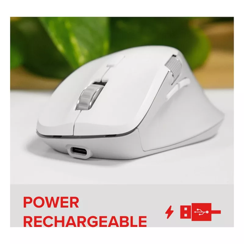 Speedlink LIBERA bezvadu klusā pele ar Bluetooth, balta