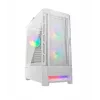 PC korpuss Cougar Airface RGB Midi Tower Balts — 230×386×491 mm, atbalsta 3x120/140 mm priekšā, 1x120 mm aizmugurē, 2.5/3.5 collu diskus