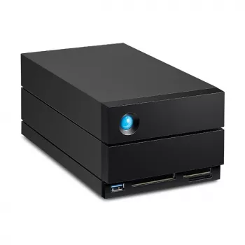 LaCie 2big Dock v2 60TB galda disku masīvs, 2 nodalījumu HDD krātuve