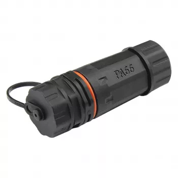 Good Connections savienotājs vītā pāra kabelim IP68 Cat. 6a RJ45 pilnībā ekranēts melns