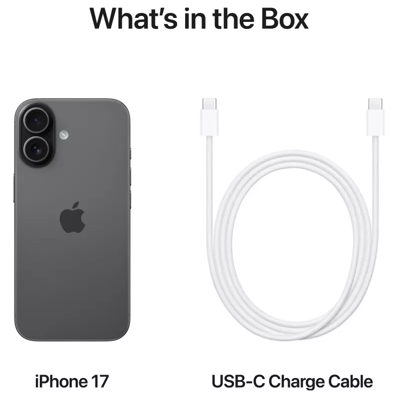 Apple iPhone 17 Melns - Viedtālrunis - 256 GB