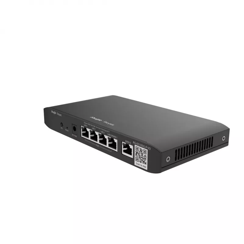 Ruijie Reyee RG-EG105G-P-V3 vadu PoE maršrutētājs, 5x Gigabit
