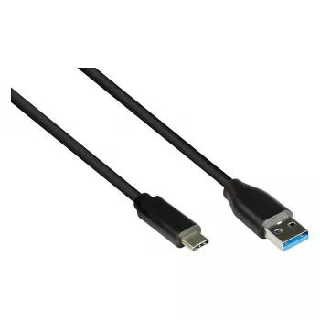 Good Connections 2831-AC005S USB A - USB C kabelis 0,5 m, USB 3.2 Gen 2, 10 Gbit/s, melns