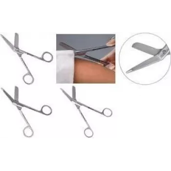 Šķēres pirmajai palīdzībai First Aid Only P-96022, medicīniskās pirmās palīdzības šķēres, 14,0 cm, nerūsējošais tērauds, sudraba krāsa