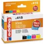 edding printera kasetnes EDD-415 melna, ciāna, fuksīna, dzeltena saderīgas ar EPSON T1295L, komplekts