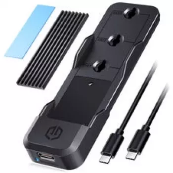 Docking stacija GrauGear G-M207-10G M.2 SSD NVMe/NGFF, bezinstrumentu uzstādīšana, atbalsta vienu M.2 moduli