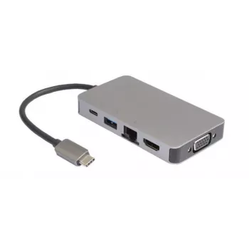 USB-C Mini Dokstacija USB-C uz 2 x USB3.0 A /RJ45/