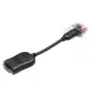 HP DVI-Adapter DisplayPort (vīriešu) uz DVI-D (sieviešu) - Melns - Quadro FX 3800 (481409-001, FH973AA)