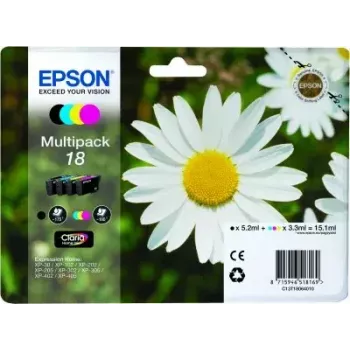 Epson Daisy Multipack 4 krāsas 18 Claria Home Ink — standarta ietilpība
