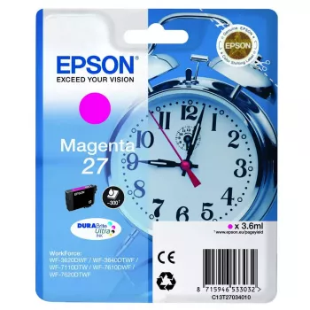 Epson DURABrite Ultra C13T27034010 tintas kasetne, magenta, pigmenta bāzes, 1 gab.