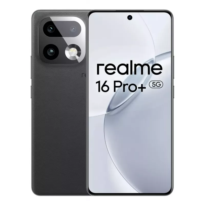 Viedtālrunis REALME realme 16 Pro+ — 6.8 collu (17.3 cm) 1280×2800, Snapdragon 7 Gen 4, 12 GB RAM, 512 GB, 200 MP trīskāršā kamera, 7000 mAh, Pelēks