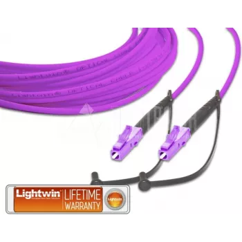 Lightwin kvalitatīvs simplex LWL savienojuma kabelis, MM OM4, LC-LC (LSP-50 LC-LC 2.0 OM4)