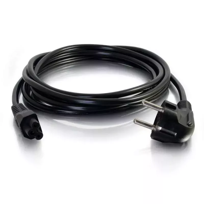 C2G 2m Eiropas klēpjdatora strāvas vads CEE 7/7 – IEC 60320 C5 250V 3A