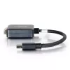 C2G Mini DisplayPort uz DVI adapteris 20cm Thunderbolt uz DVI-D melns