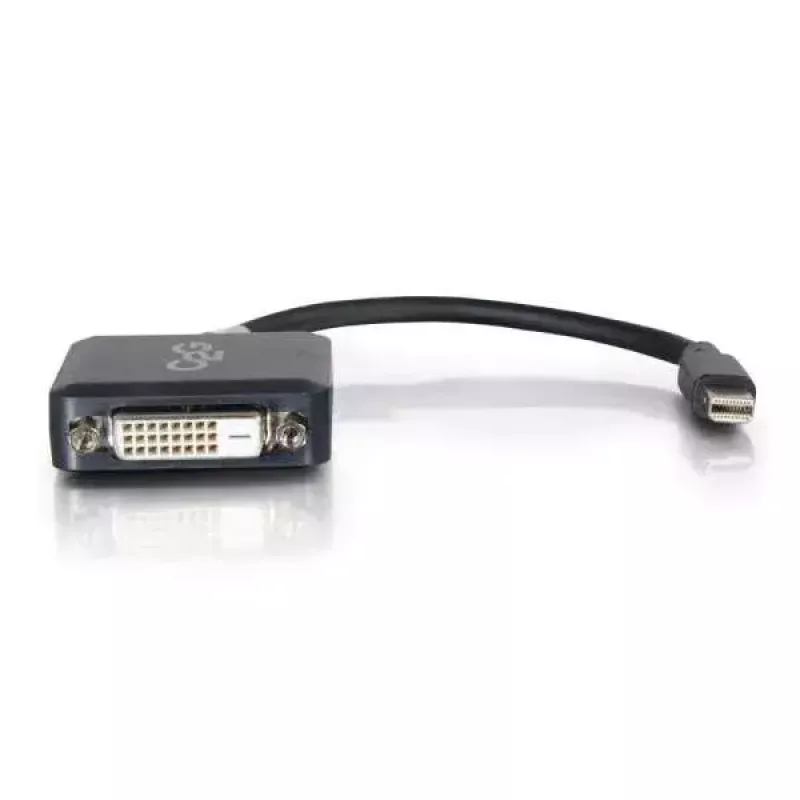 C2G Mini DisplayPort uz DVI adapteris 20cm Thunderbolt uz DVI-D melns