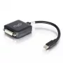 C2G Mini DisplayPort uz DVI adapteris 20cm Thunderbolt uz DVI-D melns