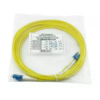 BlueOptics CAB-SMF-LC-LC-5-BO LC–UPC/LC–UPC vienmodas optiskās šķiedras savienojuma kabelis, 5 m, bēšā krāsā