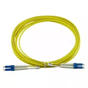 BlueOptics CAB-SMF-LC-LC-5-BO LC–UPC/LC–UPC vienmodas optiskās šķiedras savienojuma kabelis, 5 m, bēšā krāsā