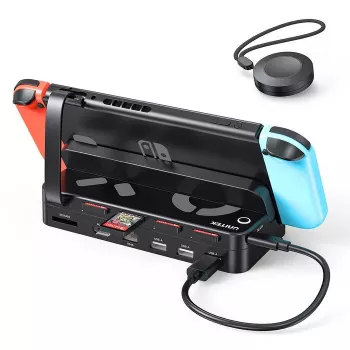 Piestātne rokas spēļu konsolei Unitek G1002F01 — USB doks, melna