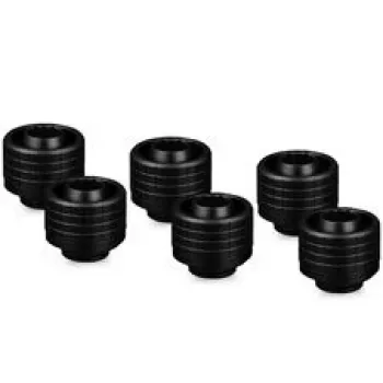 Thermal Grizzly DeltaMate Compression Fitting ST16, misiņa G1/4, melns, 6 gab. (TG-DM-FIT-6001)