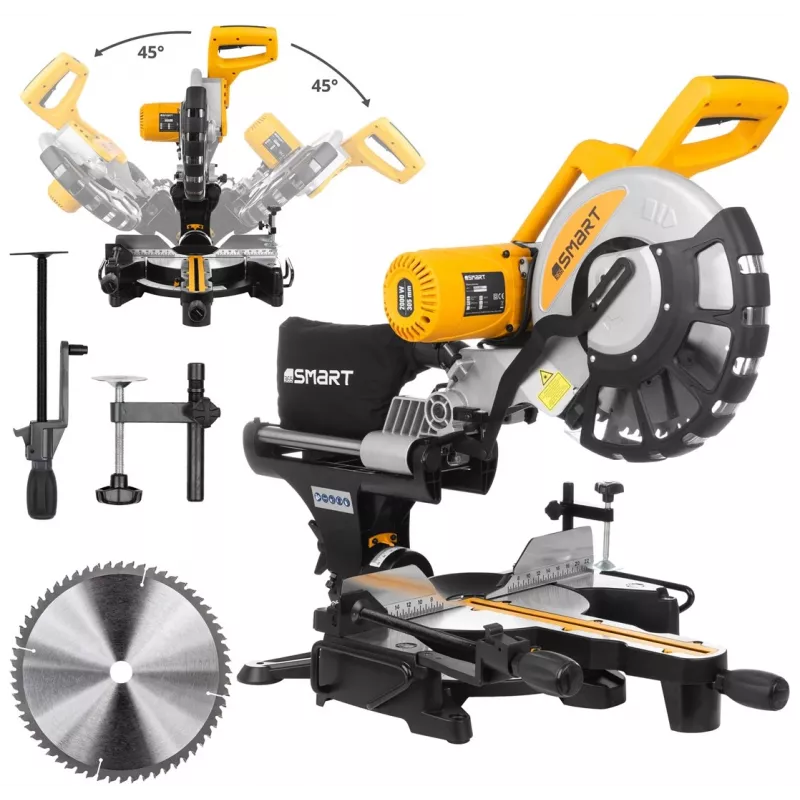 Slīpzāģis ar bīdāmo mehānismu Smart SM-04-05305 2000 W, 305 mm
