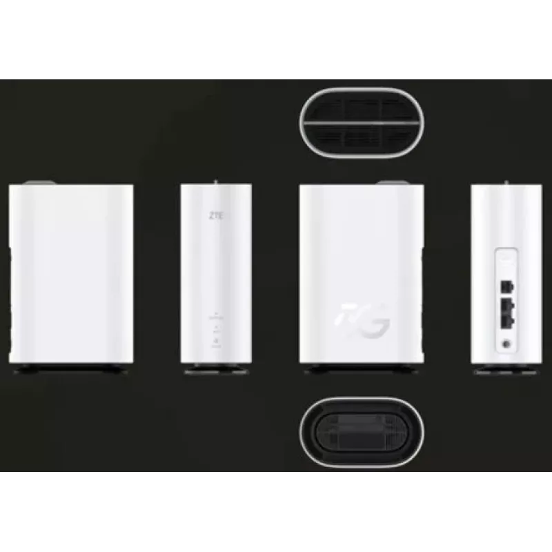 ZTE G5C - Gigabit Ethernet divjoslu (2.4 GHz / 5 GHz) Wi-Fi 6 4G/5G bezvadu maršrutētājs, balts