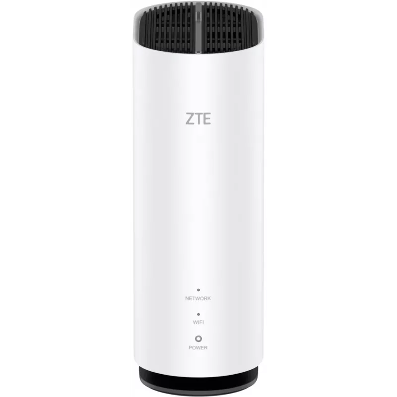 ZTE G5C - Gigabit Ethernet divjoslu (2.4 GHz / 5 GHz) Wi-Fi 6 4G/5G bezvadu maršrutētājs, balts