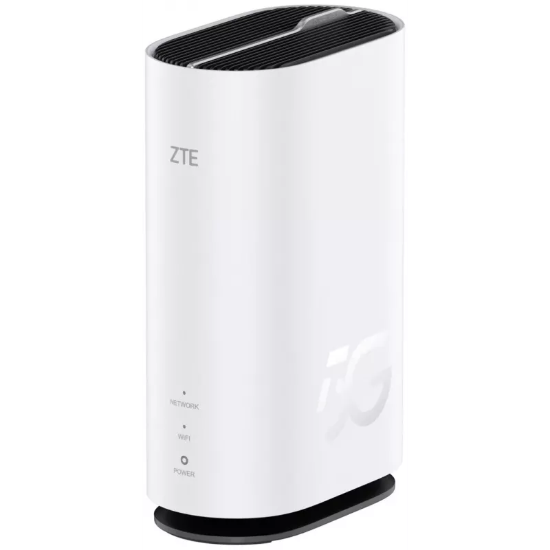 ZTE G5C - Gigabit Ethernet divjoslu (2.4 GHz / 5 GHz) Wi-Fi 6 4G/5G bezvadu maršrutētājs, balts