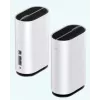 ZTE G5C - Gigabit Ethernet divjoslu (2.4 GHz / 5 GHz) Wi-Fi 6 4G/5G bezvadu maršrutētājs, balts