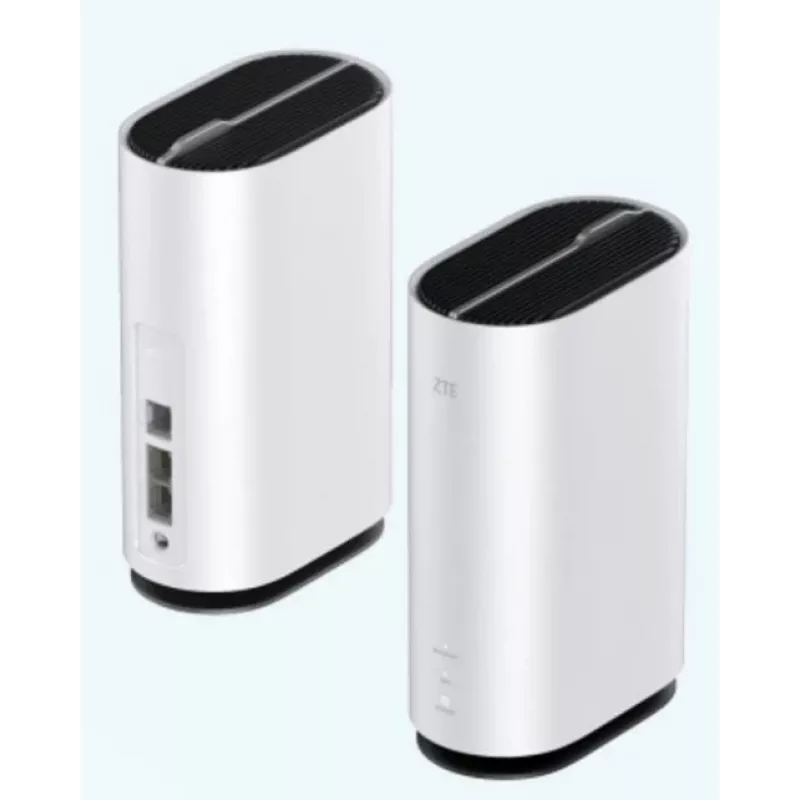ZTE G5C - Gigabit Ethernet divjoslu (2.4 GHz / 5 GHz) Wi-Fi 6 4G/5G bezvadu maršrutētājs, balts