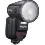 Zibspuldze Godox V100‑N Nikon — Pārnēsājama TTL Li‑jonu zibspuldze ar apavu stiprinājumu