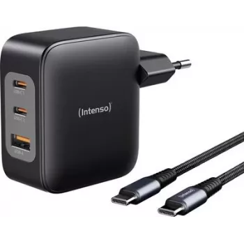 Intenso W100ACC+C520C melns USB-C® adapteris 100 W USB-A, USB-C® melns (7810010)