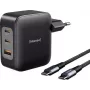 Intenso W100ACC+C520C melns USB-C® adapteris 100 W USB-A, USB-C® melns (7810010)