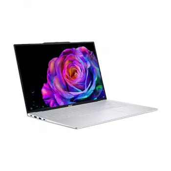 Portatīvais dators Acer Swift Air 16 OLED SFA16-61M-R2T2 — AMD Ryzen AI 5 330, 16 inch WUXGA, 16 GB RAM, 512 GB SSD, Windows 11 Home, Sudrabs