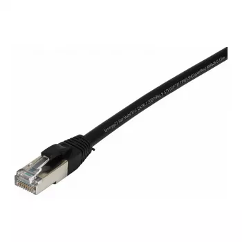 Synergy21 Patch vads RJ45, CAT8.1 2000MHz, 0,15 m, melns, S-STP (S/FTP), TPE/LSZH (SuperFlex), AWG26