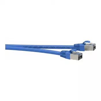 Synergy21 Patch kabelis RJ45, CAT8.1 2000MHz, 3m, Zils, S-STP (S/FTP), TPE/LSZH (SuperFlex), AWG26