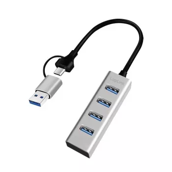 USB 3.0 4 portu USB-A centrmezgls 5 Gbit/s
