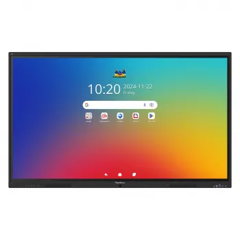 ViewBoard 41 sērijas skārienekrāns 65 collas UHD, Android 16 EDLA, IR 450 nits, 2x20W + sub 15W + 8 mikrofoni, 3 x USB-C 8/128GB, 8 kodolu procesors