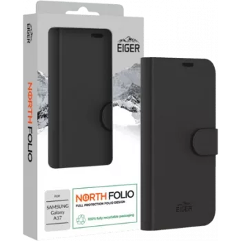 Eiger North Folio Maciņš Galaxy A37 melns (EGCA01016)