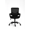 Biroja krēsls ActiveJet YK507 melns – grozāms ergonomisks darba krēsls, audums/PU, regulējams augstums