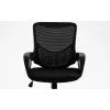 Biroja krēsls ActiveJet YK507 melns – grozāms ergonomisks darba krēsls, audums/PU, regulējams augstums