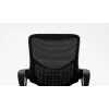 Biroja krēsls ActiveJet YK507 melns – grozāms ergonomisks darba krēsls, audums/PU, regulējams augstums