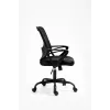 Biroja krēsls ActiveJet YK507 melns – grozāms ergonomisks darba krēsls, audums/PU, regulējams augstums