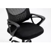 Biroja krēsls ActiveJet YK507 melns – grozāms ergonomisks darba krēsls, audums/PU, regulējams augstums