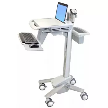 Multividuālo klēpjdatoru ratiņi ERGOTRON StyleView EMR SV41-6100-0 — balts, alumīnijs/plastmasa, 51 cm augstuma regulēšana, 26 kg